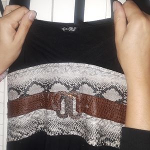 MISS ME BLACK JERSEY DRESS CLOSE